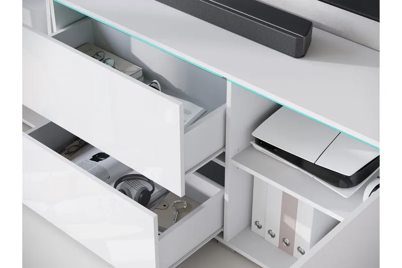 Sherie Tv-bänk 180 cm - Brun - Möbler - TV- & Mediamöbler - TV bänk & mediabänk