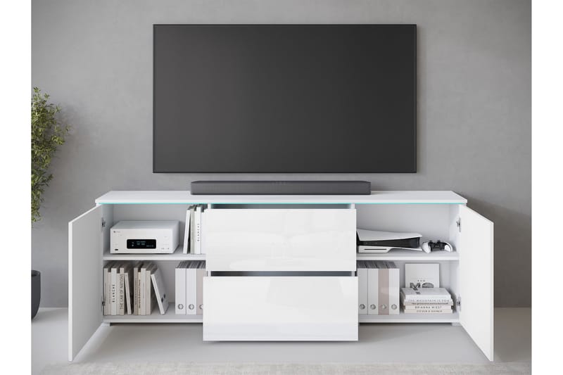 Sherie Tv-bänk 180 cm - Brun - Möbler - TV- & Mediamöbler - TV bänk & mediabänk
