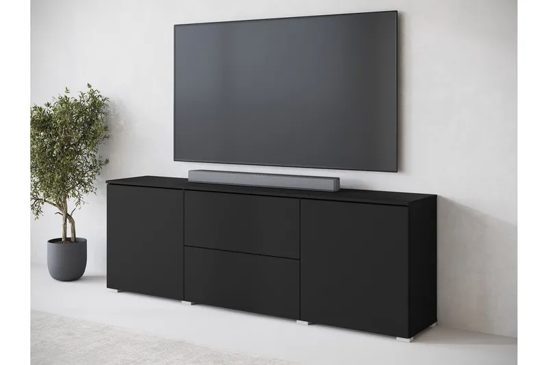 Sherie Tv-bänk 180 cm - Svart - Möbler - TV- & Mediamöbler - TV bänk & mediabänk