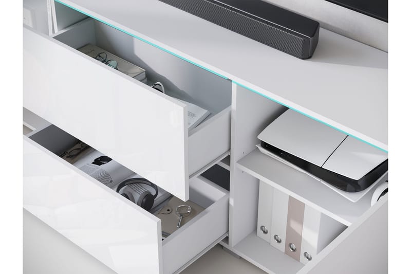 Sherie Tv-bänk 180 cm - Svart - Möbler - TV- & Mediamöbler - TV bänk & mediabänk