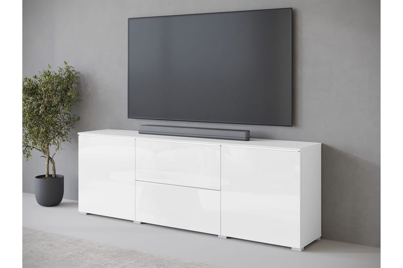 Sherie Tv-bänk 180 cm - Vit - Möbler - TV- & Mediamöbler - TV bänk & mediabänk