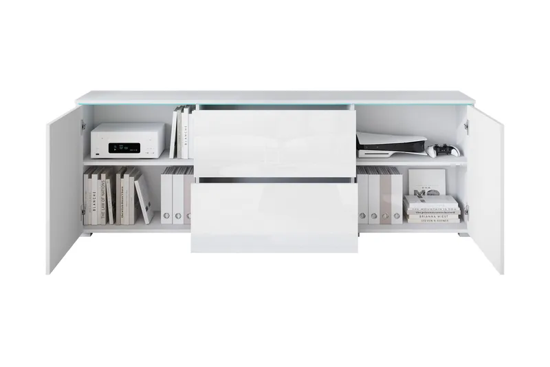 Sherie Tv-bänk 180 cm - Vit - Möbler - TV- & Mediamöbler - TV bänk & mediabänk