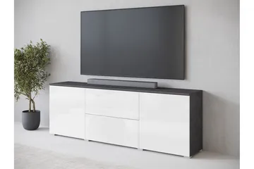 Sherie Tv-bänk 180 cm - Vit/Grå - Möbler - TV- & Mediamöbler - TV bänk & mediabänk