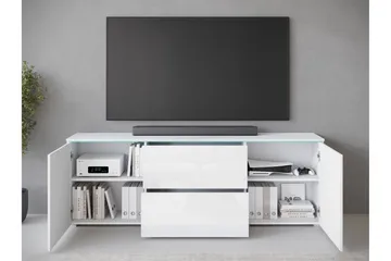 Sherie Tv-bänk 180 cm - Vit/Grå - Möbler - TV- & Mediamöbler - TV bänk & mediabänk