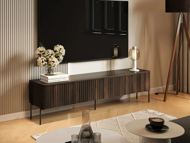 Sherie Tv-bänk 190 cm - brun - Möbler - TV- & Mediamöbler - TV bänk & mediabänk