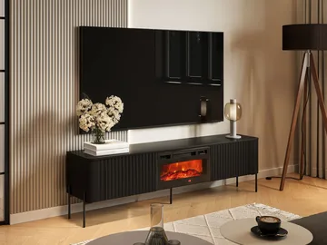 Sherie Tv-bänk 190 cm - Svart - Möbler - TV- & Mediamöbler - TV bänk & mediabänk