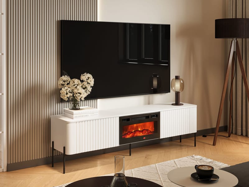 Sherie Tv-bänk 190 cm - Vit - Möbler - TV- & Mediamöbler - TV bänk & mediabänk
