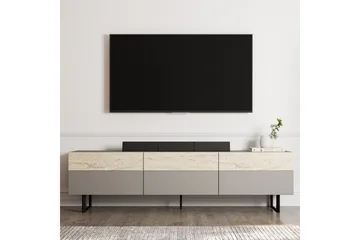 Sign Tv-bänk 180 cm - Grå/Travertin - Möbler - TV- & Mediamöbler - TV bänk & mediabänk