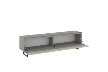 Sign Tv-bänk 180 cm - Grå/Travertin - Möbler - TV- & Mediamöbler - TV bänk & mediabänk