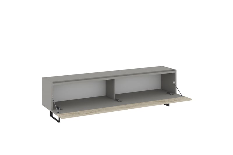 Sign Tv-bänk 180 cm - Grå/Travertin - Möbler - TV- & Mediamöbler - TV bänk & mediabänk