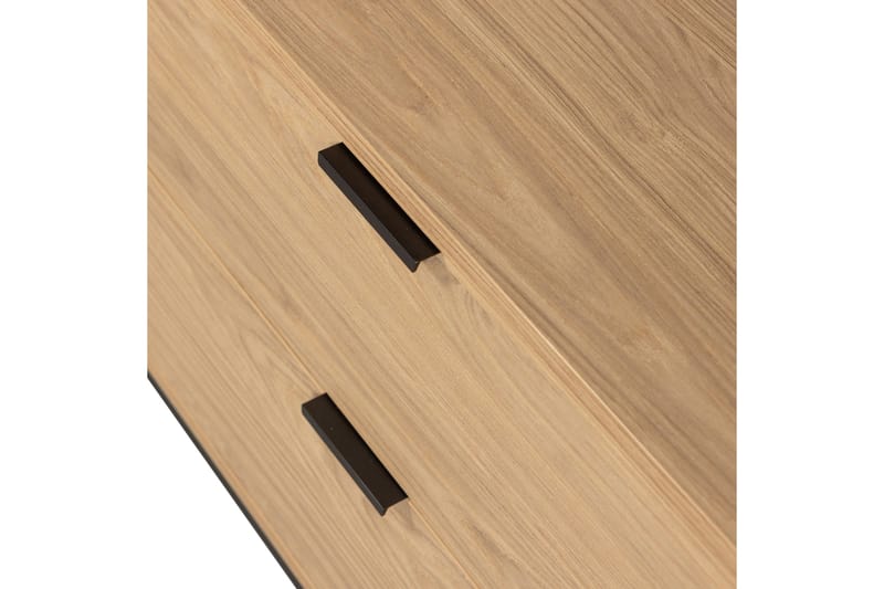 Silas TV-bänk 180 cm med Förvaring i Trä med Metallunderrede - Beige - Möbler - TV- & Mediamöbler - TV bänk & mediabänk
