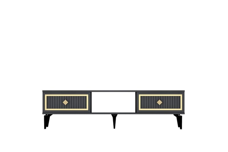 Sivaji Tv-bänk 150 cm - Guld/Antracit - Möbler - TV- & Mediamöbler - TV bänk & mediabänk