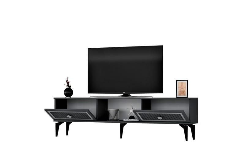 Sivaji Tv-bänk 150 cm - Silver/Antracit - Möbler - TV- & Mediamöbler - TV bänk & mediabänk