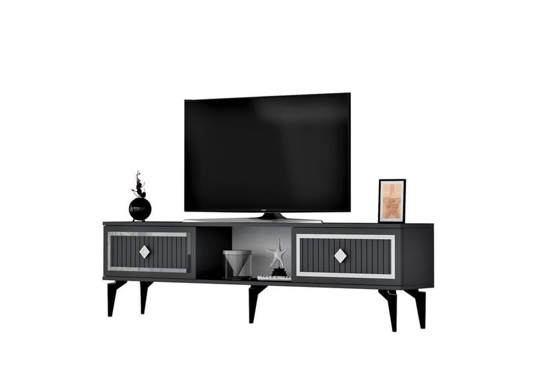 Sivaji Tv-bänk 150 cm - Silver/Antracit - Möbler - TV- & Mediamöbler - TV bänk & mediabänk