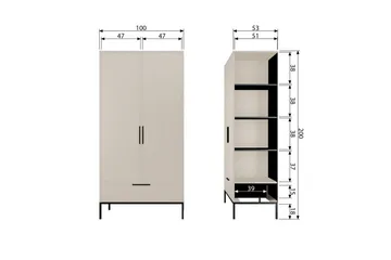 Skåp Adam - Tall Damm - Möbler - TV- & Mediamöbler - TV-skåp