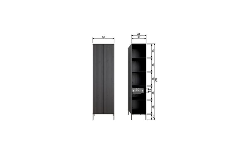 Skåp Ny Gravure - Beige - Förvaring - Skåp - Förvaringsskåp