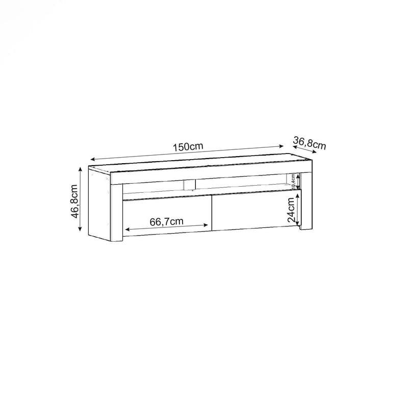 Sorik Tv-Bänk 150 cm - Möbler - TV- & Mediamöbler - TV bänk & mediabänk