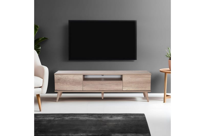 Sosan Tv-bänk 180 cm - Ljusbrun - Möbler - TV- & Mediamöbler - TV bänk & mediabänk