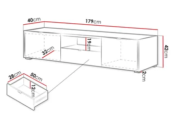 Sovren Tv-bänk 179 cm - Brun - Möbler - TV- & Mediamöbler - TV bänk & mediabänk