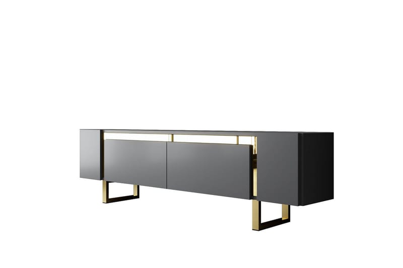 Sozi Tv-bänk 180 cm - Guld/Antracit - Möbler - TV- & Mediamöbler - TV bänk & mediabänk