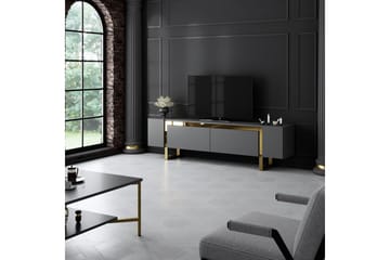 Sozi Tv-bänk 180 cm - Guld/Antracit - Möbler - TV- & Mediamöbler - TV bänk & mediabänk