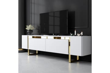 Sozi Tv-bänk 180 cm - Guld/Vit - Möbler - TV- & Mediamöbler - TV bänk & mediabänk