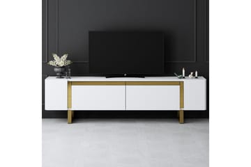 Sozi Tv-bänk 180 cm - Guld/Vit - Möbler - TV- & Mediamöbler - TV bänk & mediabänk