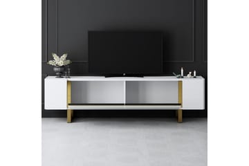 Sozi Tv-bänk 180 cm - Guld/Vit - Möbler - TV- & Mediamöbler - TV bänk & mediabänk