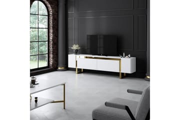Sozi Tv-bänk 180 cm - Guld/Vit - Möbler - TV- & Mediamöbler - TV bänk & mediabänk
