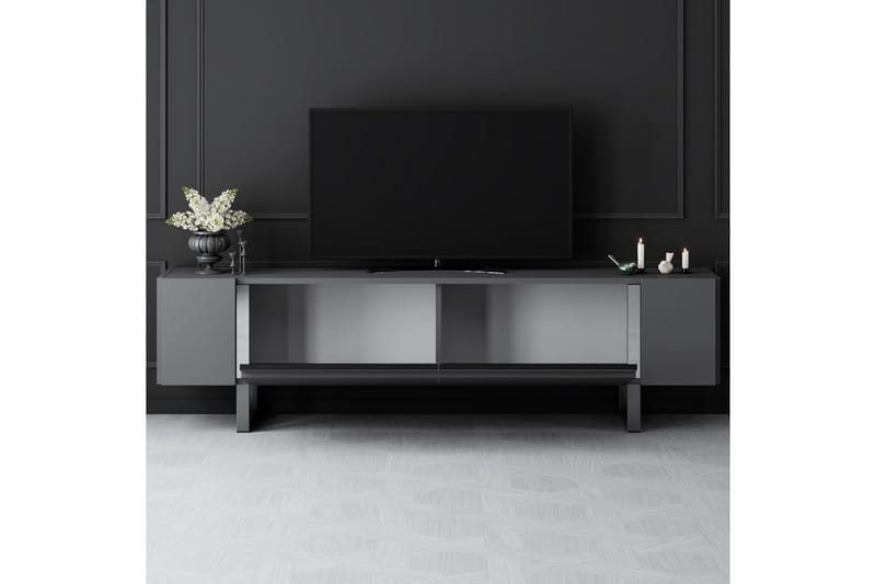 Sozi Tv-bänk 180 cm - Silver/Antracit - Möbler - TV- & Mediamöbler - TV bänk & mediabänk