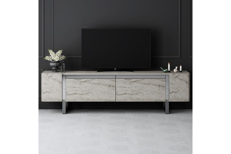 Sozi Tv-bänk 180 cm - Silver/Grå - Möbler - TV- & Mediamöbler - TV bänk & mediabänk