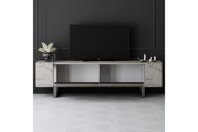 Sozi Tv-bänk 180 cm - Silver/Grå - Möbler - TV- & Mediamöbler - TV bänk & mediabänk