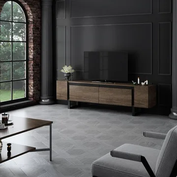 Sozi Tv-bänk 180 cm - Svart - Möbler - TV- & Mediamöbler - TV bänk & mediabänk