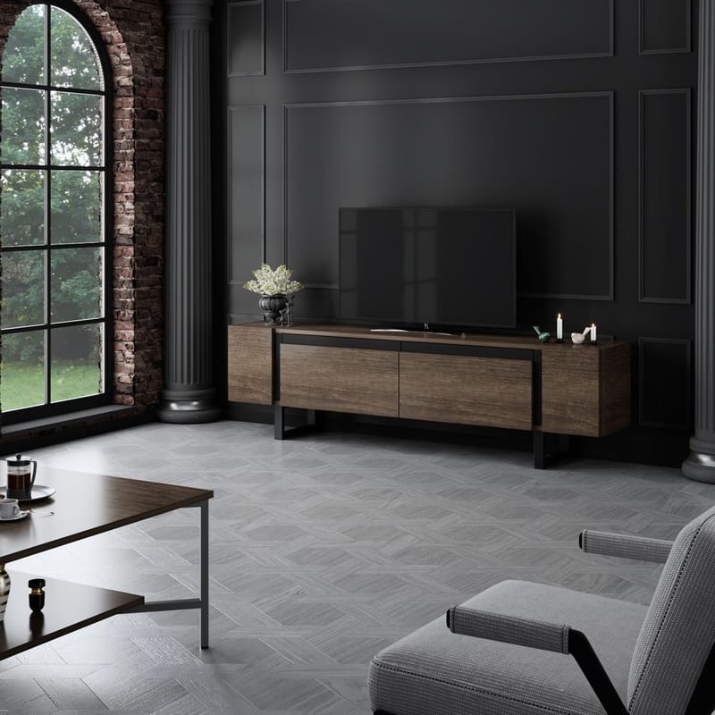 Sozi Tv-bänk 180 cm - Svart - Möbler - TV- & Mediamöbler - TV bänk & mediabänk