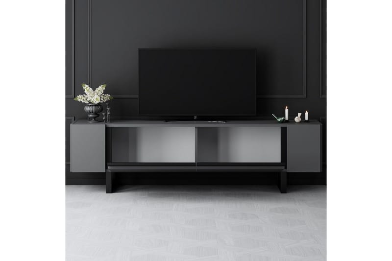 Sozi Tv-bänk 180 cm - Svart/Antracit - Möbler - TV- & Mediamöbler - TV bänk & mediabänk