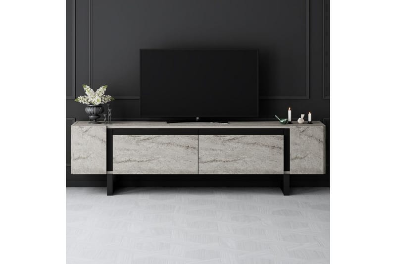 Sozi Tv-bänk 180 cm - Svart/Grå - Möbler - TV- & Mediamöbler - TV bänk & mediabänk