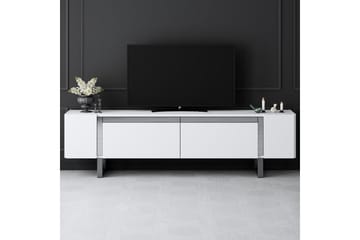 Sozi Tv-bänk 180 cm - Vit/Silver - Möbler - TV- & Mediamöbler - TV bänk & mediabänk