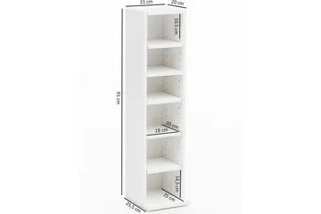 Stående hylla Wohnling Melaminbelagd spånskiva bokförvaring modern - Förvaring - Hylla - Bokhylla