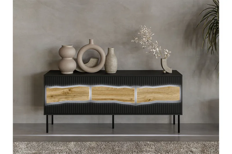 Stintino Tv-bänk 144x40 cm - Grå - Möbler - TV- & Mediamöbler - TV bänk & mediabänk