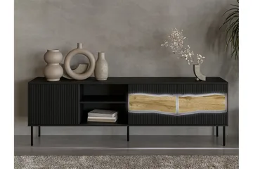 Stintino Tv-bänk 190x40 cm - Svart/Brun - Möbler - TV- & Mediamöbler - TV bänk & mediabänk