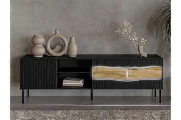 Stintino Tv-bänk 190x40 cm - Svart/Brun - Möbler - TV- & Mediamöbler - TV bänk & mediabänk