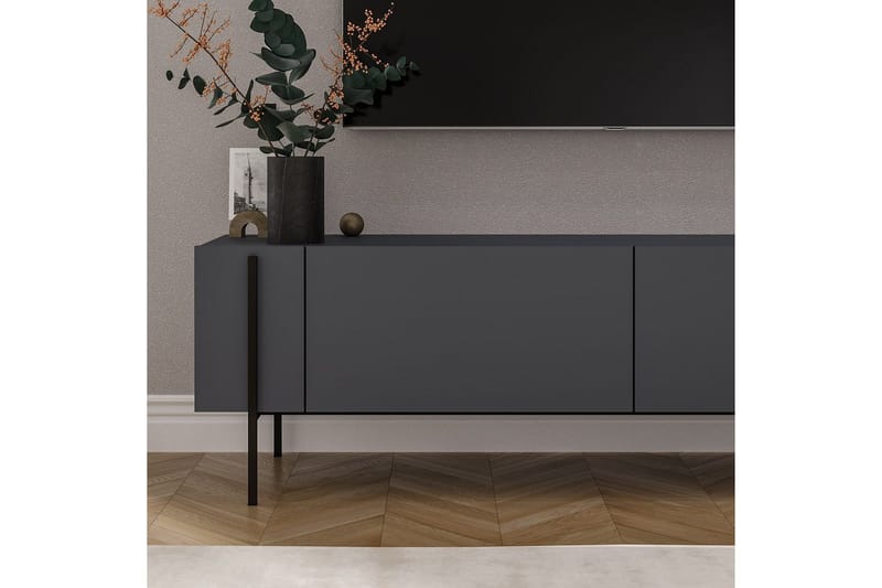 Stira Tv-bänk 160 cm - Grafitgrå - Möbler - TV- & Mediamöbler - TV bänk & mediabänk