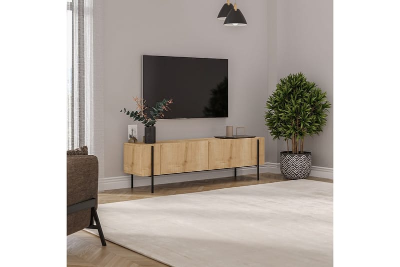 Stira Tv-bänk 160 cm - Natural - Möbler - TV- & Mediamöbler - TV bänk & mediabänk
