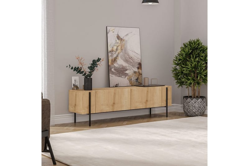 Stira Tv-bänk 160 cm - Natural - Möbler - TV- & Mediamöbler - TV bänk & mediabänk