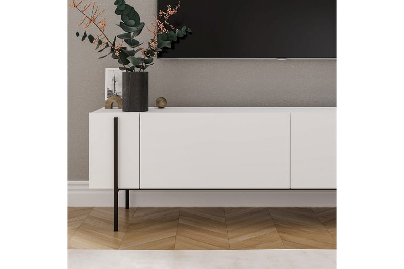 Stira Tv-bänk 160 cm - Vit - Möbler - TV- & Mediamöbler - TV bänk & mediabänk