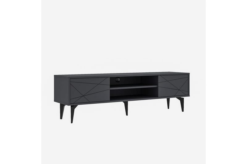 Sudama Tv-bänk 160 cm - Antracit - Möbler - TV- & Mediamöbler - TV bänk & mediabänk
