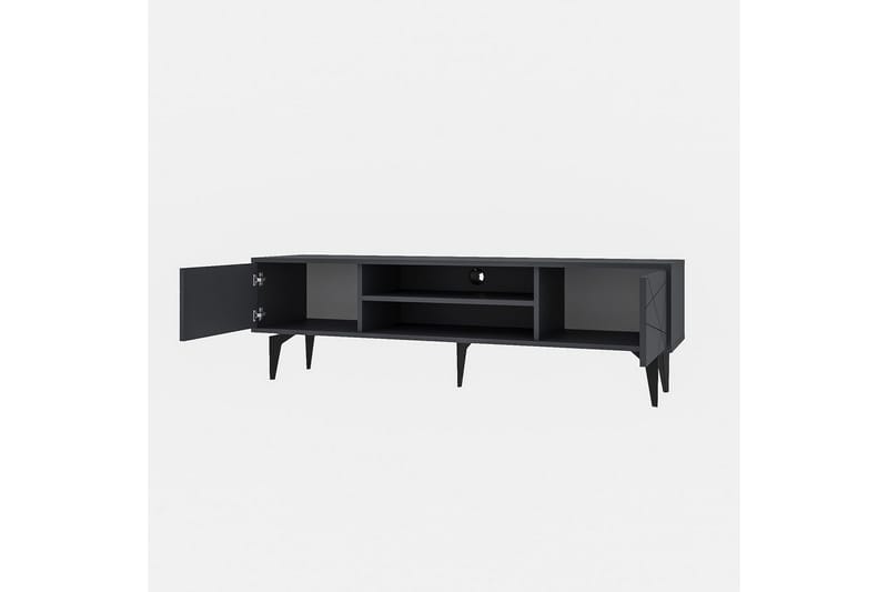 Sudama Tv-bänk 160 cm - Antracit - Möbler - TV- & Mediamöbler - TV bänk & mediabänk