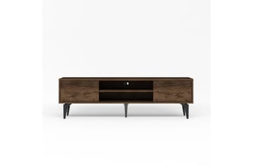 Sudama Tv-bänk 160 cm - Mörkfärgat trä - Möbler - TV- & Mediamöbler - TV bänk & mediabänk