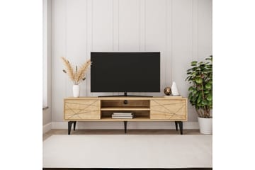 Sudama Tv-bänk 160 cm - Mediumfärgat trä - Möbler - TV- & Mediamöbler - TV bänk & mediabänk