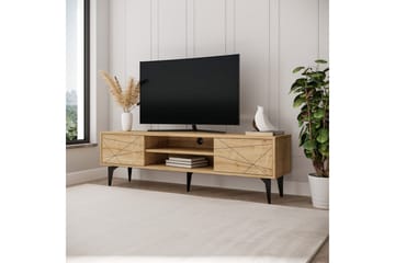 Sudama Tv-bänk 160 cm - Mediumfärgat trä - Möbler - TV- & Mediamöbler - TV bänk & mediabänk
